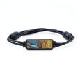 Classic Wood Bracelet - Micah (Teal & Gold, 728963) For Cheap