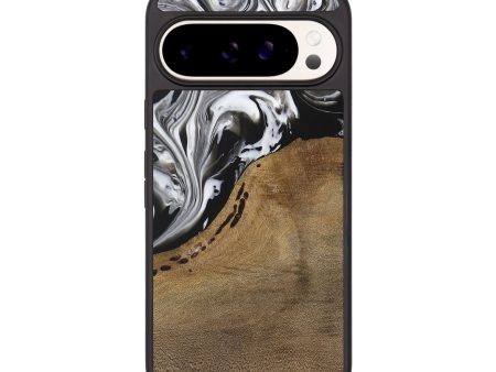 Pixel 9 Wood Phone Case - Manas (Black & White, 729390) Sale