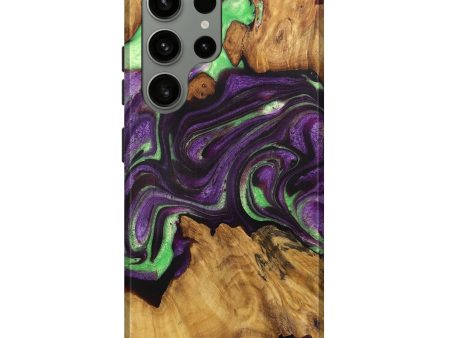 Galaxy S23 Ultra Wood Live Edge Phone Case - Charlee (Purple, 727234) Discount