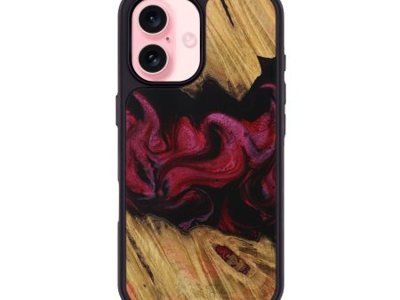 iPhone 16 Wood Phone Case - Antoni (Red, 729299) For Sale