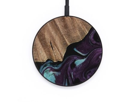 Circle Wood Wireless Charger - Loula (Purple, 729975) For Discount