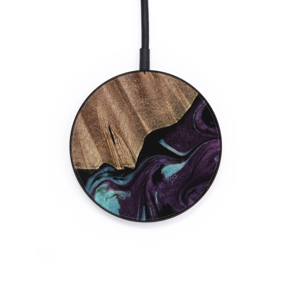 Circle Wood Wireless Charger - Loula (Purple, 729975) For Discount