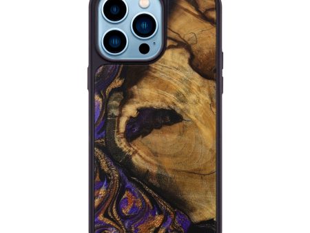 iPhone 14 Pro Max Wood Phone Case - Jerimiah (Purple, 728366) Online Sale