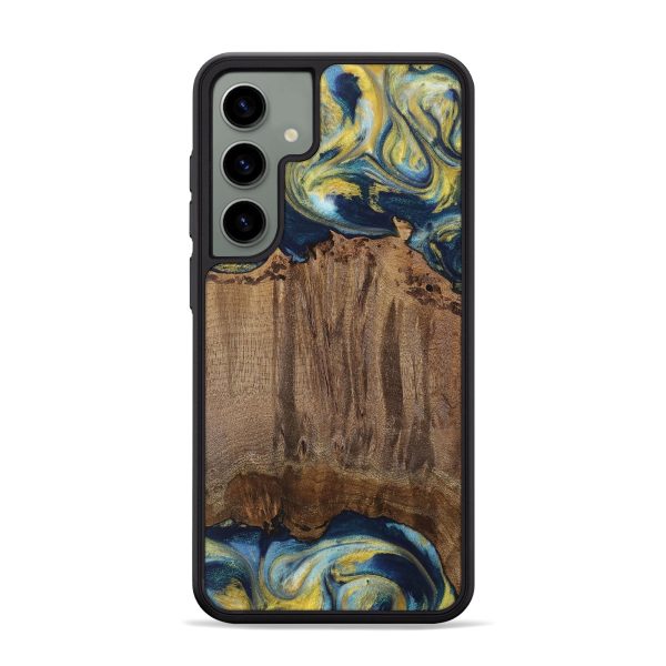 Galaxy S24 Plus Wood Phone Case - Takis (Teal & Gold, 729297) Online now