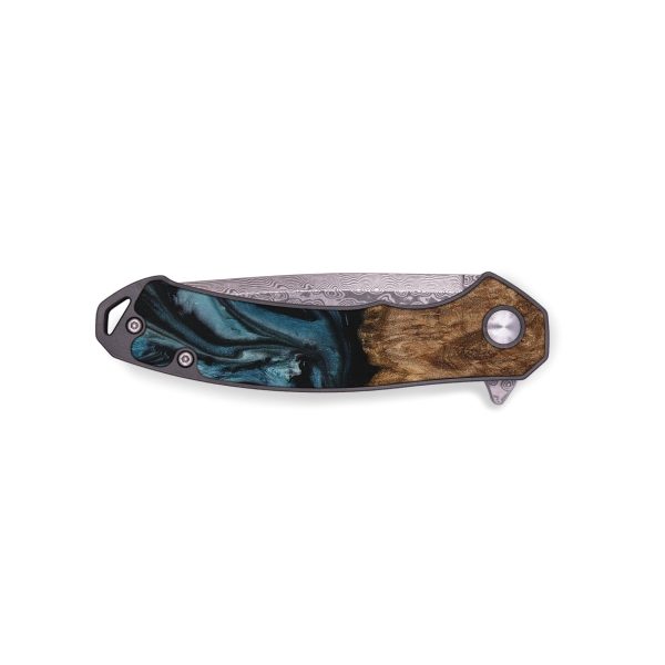 EDC Wood Pocket Knife - Aaron (Blue, 730246) Discount