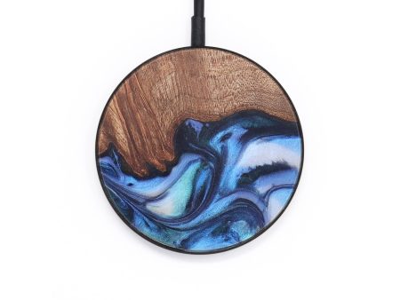 Circle Wood Wireless Charger - Lloyd (Blue, 726899) Fashion