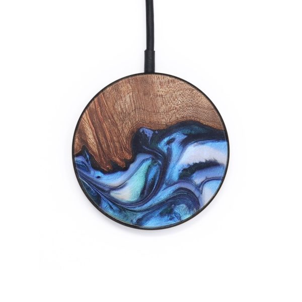 Circle Wood Wireless Charger - Lloyd (Blue, 726899) Fashion