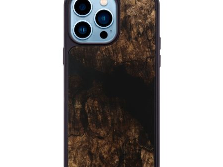 iPhone 14 Pro Max Wood Phone Case - Yogesh (Pure Black, 731049) Fashion