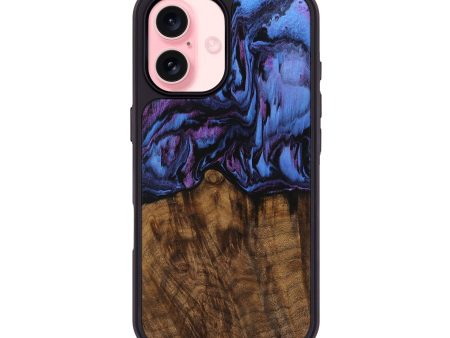 iPhone 16 Wood Phone Case - Austin (Purple, 728264) Online Hot Sale