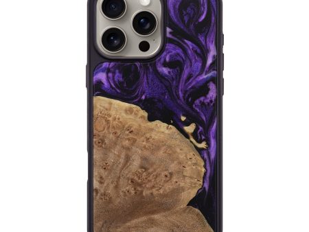 iPhone 16 Pro Max Wood Phone Case - Adnan (Purple, 730805) Sale