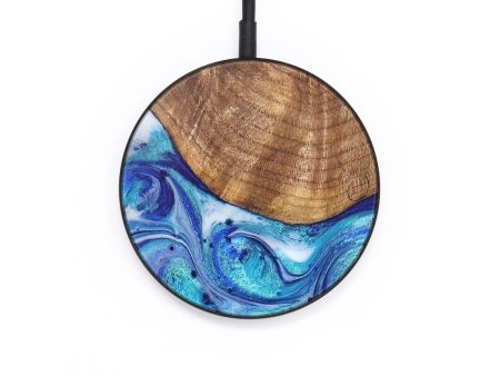 Circle Wood Wireless Charger - Faith (Blue, 726606) Discount