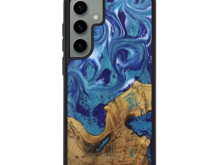 Galaxy S24 Plus Wood Phone Case - Emmett (Blue, 731192) Supply