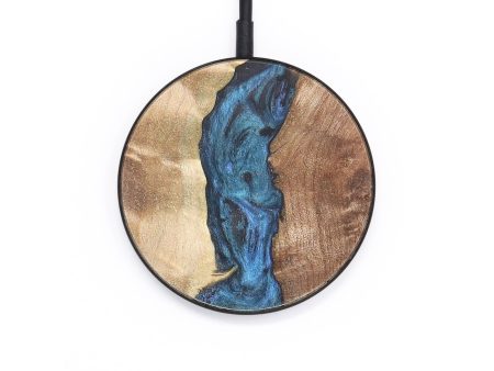 Circle Wood Wireless Charger - Marcus (Blue, 726900) For Discount