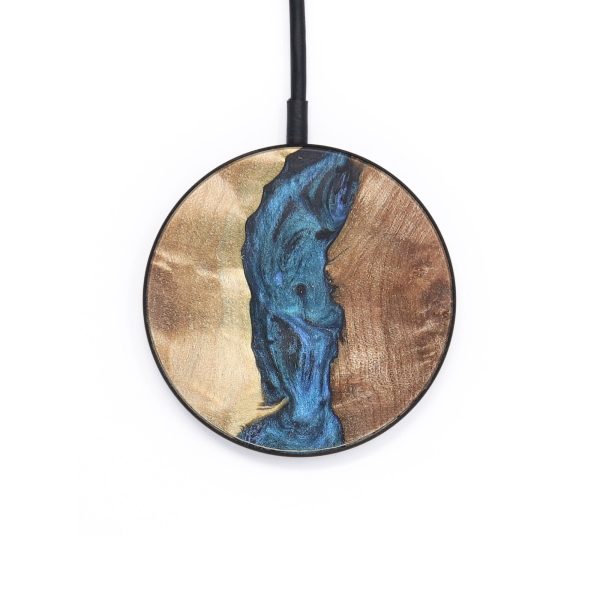 Circle Wood Wireless Charger - Marcus (Blue, 726900) For Discount