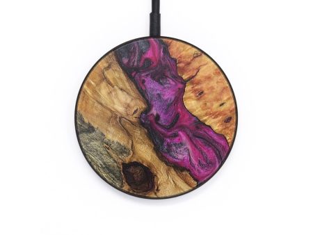 Circle Wood Wireless Charger - Seth (Purple, 726553) Cheap