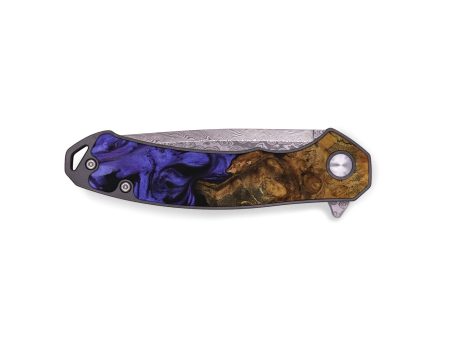 EDC Wood Pocket Knife - Diandra (Purple, 729813) Sale