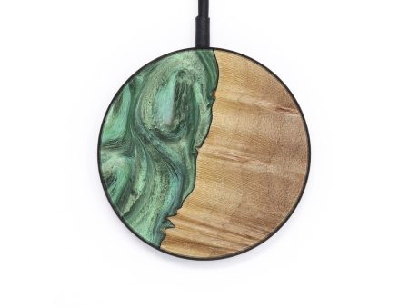 Circle Wood Wireless Charger - Luisa (Green, 731143) For Sale