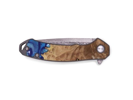 EDC Wood Pocket Knife - Luan (Blue, 730839) Fashion