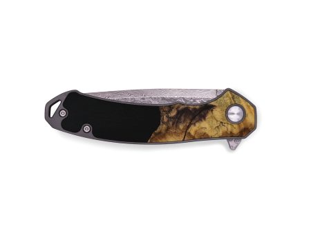 EDC Wood Pocket Knife - Josefita (Pure Black, 728493) For Cheap