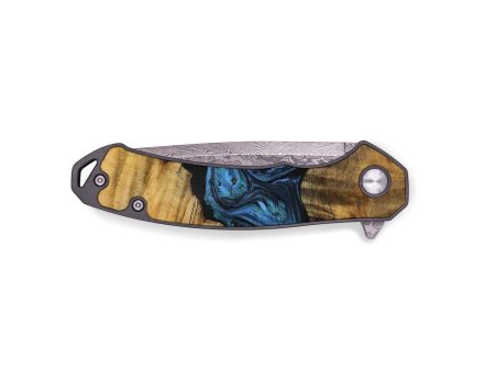 EDC Wood Pocket Knife - Daphna (Blue, 728597) Online Hot Sale