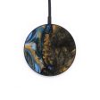 Circle Wood Wireless Charger - Gerti (Teal & Gold, 730140) For Discount