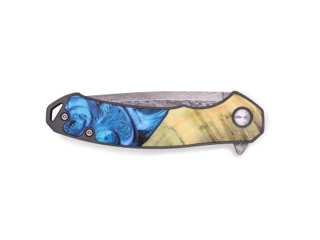 EDC Wood Pocket Knife - Addisyn (Blue, 727314) Cheap