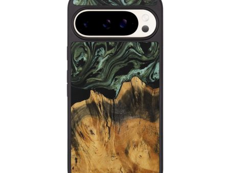 Pixel 9 Wood Phone Case - Trudy (Green, 730265) Online now