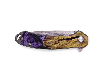 EDC Wood Pocket Knife - Felecia (Purple, 729022) Discount