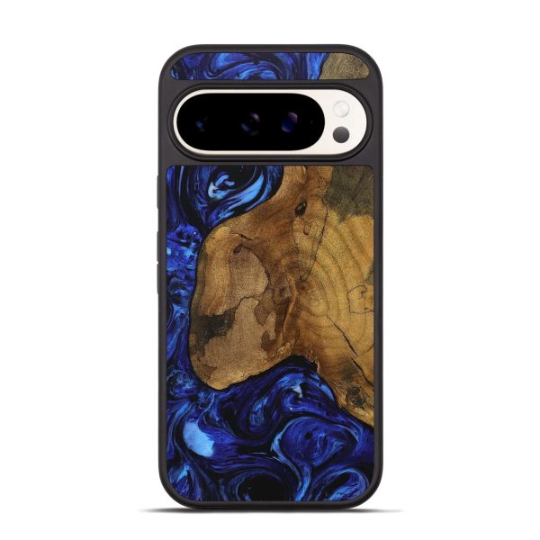 Pixel 9 Wood Phone Case - Cassandre (Blue, 727477) Supply