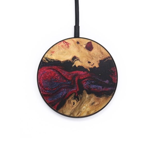 Circle Wood Wireless Charger - Luann (Red, 727273) Online now