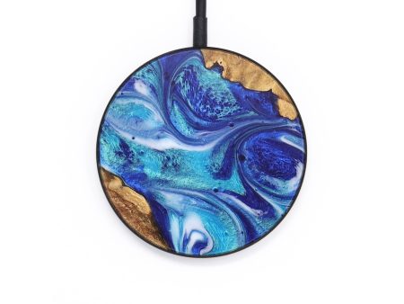 Circle Wood Wireless Charger - Sherri (Blue, 726608) Sale