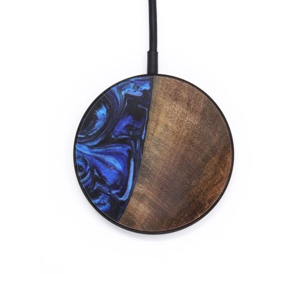 Circle Wood Wireless Charger - Scarlet (Blue, 727667) For Discount