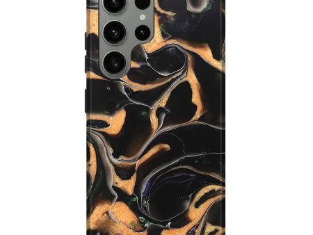 Galaxy S23 Ultra ResinArt Live Edge Phone Case - Sylvester (Black & White, 726684) Online