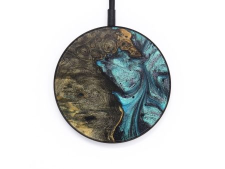 Circle Wood Wireless Charger - George (Blue, 726572) Supply