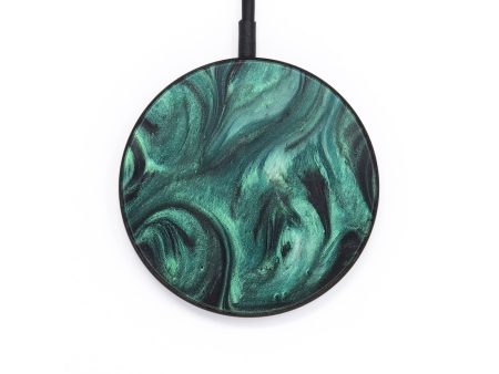 Circle ResinArt Wireless Charger - Mamie (Green, 727286) Online Sale