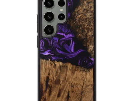 Galaxy S24 Ultra Wood Phone Case - Jacky (Purple, 730806) on Sale