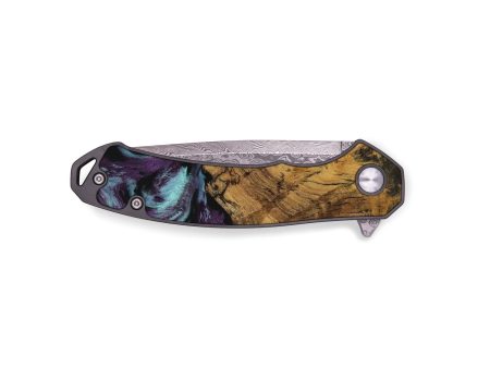 EDC Wood Pocket Knife - Drucie (Purple, 729933) on Sale