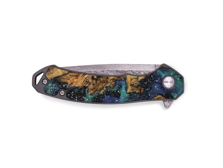 EDC Wood Pocket Knife - Gabe (Cosmos, 730519) Discount