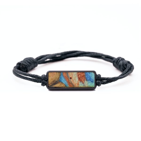 Classic Wood Bracelet - Helen (Teal & Gold, 728955) Discount