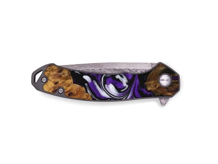 EDC Wood Pocket Knife - Jerrell (Purple, 729460) Online