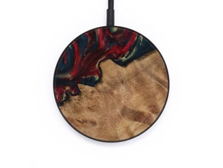 Circle Wood Wireless Charger - Ursa (Red, 730919) on Sale