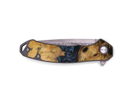 EDC Wood Pocket Knife - Plummer (Blue, 728595) Discount