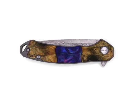 EDC Wood Pocket Knife - Ivey (Purple, 730731) Online Sale