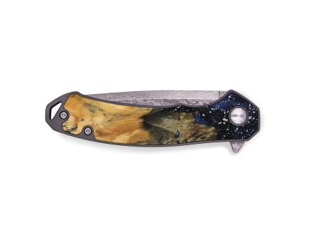 EDC Wood Pocket Knife - Elias (Cosmos, 730535) Discount