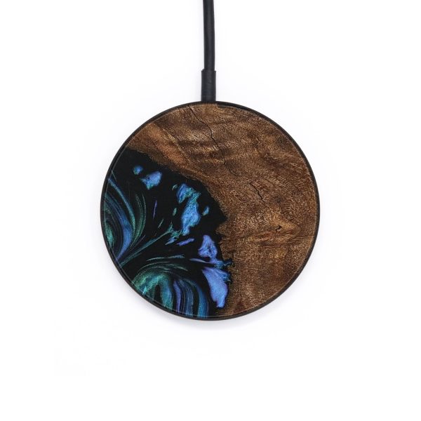 Circle Wood Wireless Charger - Laron (Blue, 730870) Online