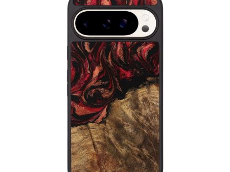 Pixel 9 Wood Phone Case - Donovan (Red, 728121) Hot on Sale