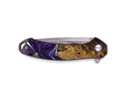 EDC Wood Pocket Knife - Rush (Purple, 729457) Hot on Sale