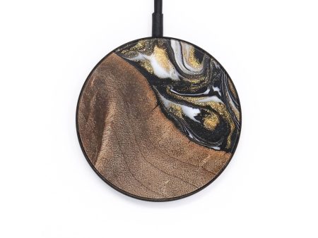 Circle Wood Wireless Charger - Braylon (Black & White, 726911) Online now