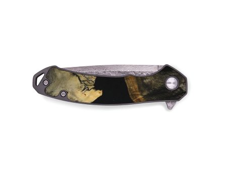 EDC Wood Pocket Knife - Myrtie (Pure Black, 731025) Sale